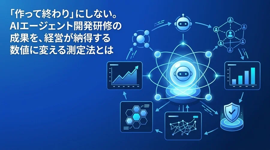 「作って終わり」を防ぐAIエージェント開発研修の成功指標とROI評価実践ガイド