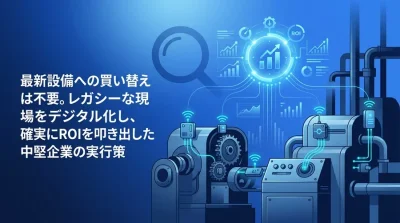 最新設備への買い替えは不要。中堅製造業が「既存設備×後付けIoT」で稼働率を改善する実践的DXアプローチ