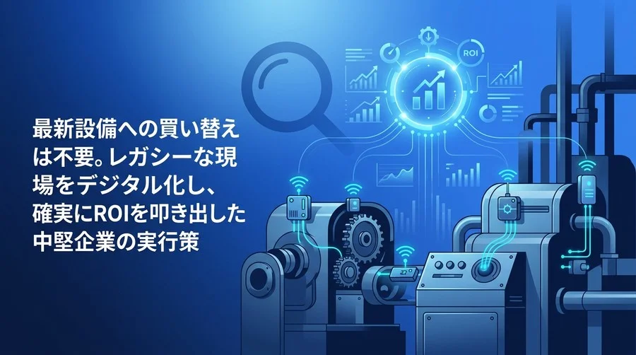 最新設備への買い替えは不要。中堅製造業が「既存設備×後付けIoT」で稼働率を改善する実践的DXアプローチ