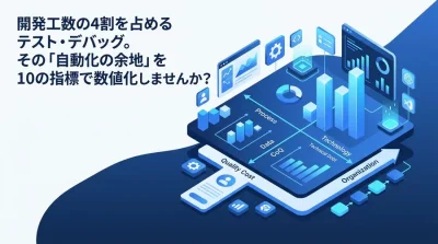 AIテスト自動化の成熟度診断：デバッグ効率化とソフトウェア品質ROIを最大化する評価指標と実践ステップ