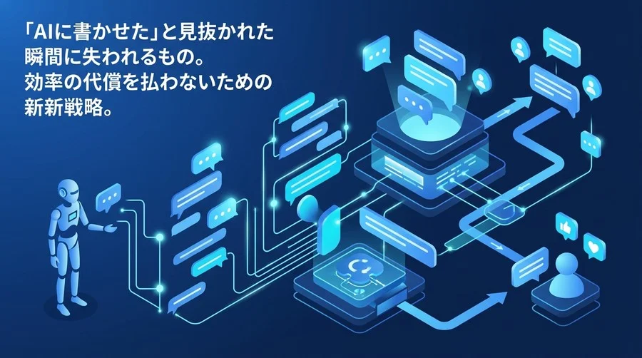 「AI臭い」文章がB2B営業の信頼を奪う？効率化の罠を回避し、顧客の心を動かす3層アーキテクチャ