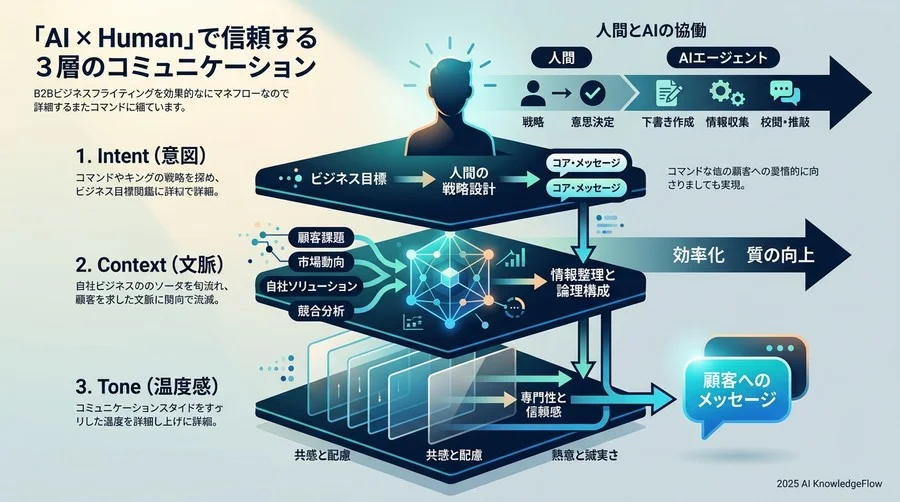 信頼を構築する「AI×人間」の3層コミュニケーション・アーキテクチャ - Section Image