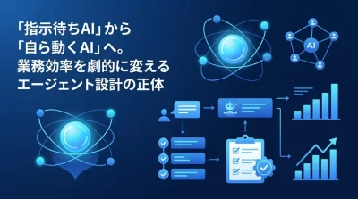 「指示待ちAI」から「自ら動くAI」へ。業務効率を劇的に変えるエージェント設計の正体と導入プロセス