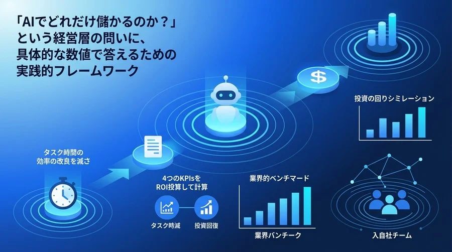 経営層を納得させるAI投資ROIの算出ロジックと投資回収シミュレーション実践ガイド