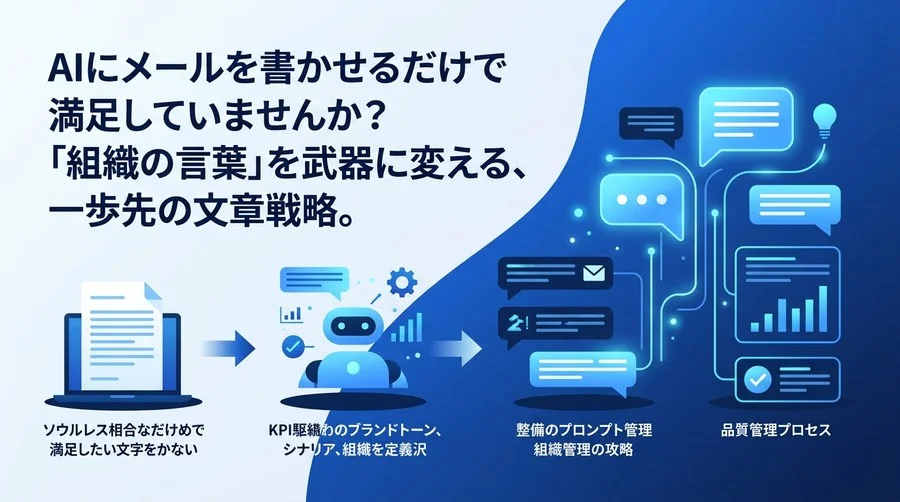 AI文章作成を組織の武器に変える、B2Bコミュニケーション戦略と品質管理