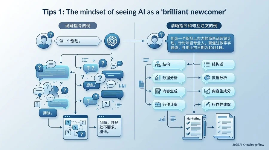 ティップス①：AIを「優秀な新人」と見立てるマインドセット - Section Image