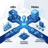n8nとMakeを徹底比較：自社の技術力とコストで選ぶ業務自動化ツール評価基準