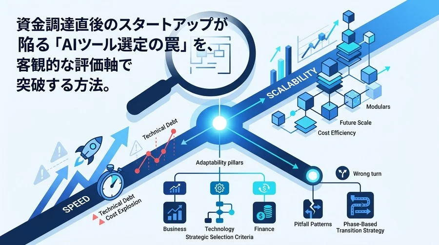 スピードか拡張性か？スタートアップ向けAI基盤の戦略的選定ガイド