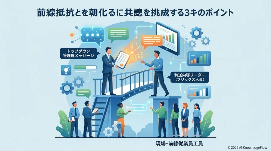【組織・体制編】現場の抵抗を期待に変える合意形成の3項目 - Section Image