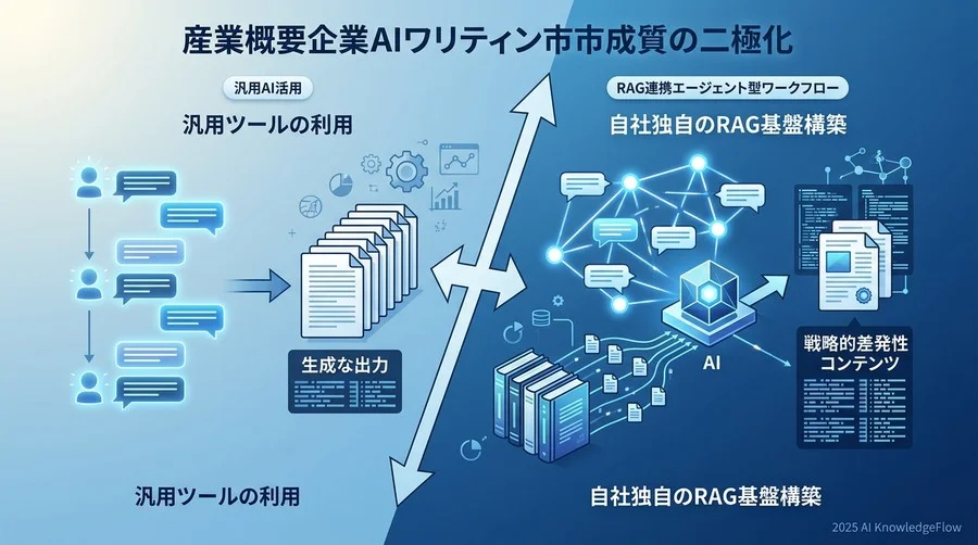 業界概況：企業向けライティングAI市場の成熟と二極化 - Section Image