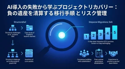 AI導入の失敗から学ぶプロジェクトリカバリー：負の遺産を清算する移行手順とリスク管理
