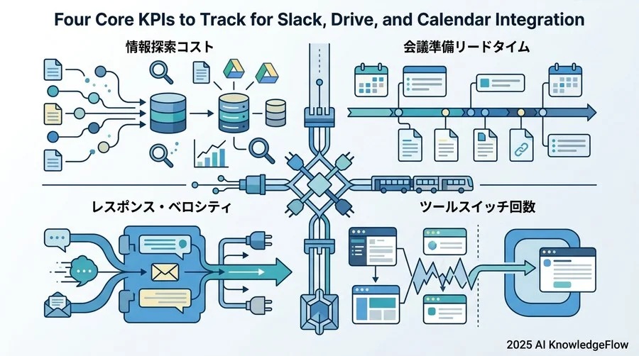 Slack・Drive・Calendar統合で追うべき4つのコアKPI - Section Image