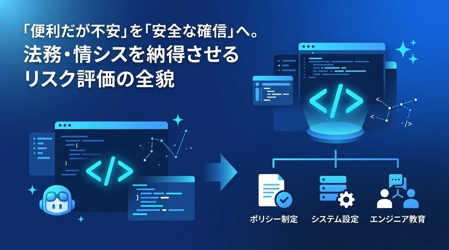 GitHub Copilot導入の壁を越える。法務・情シスを納得させるリスク評価と3層ガバナンス