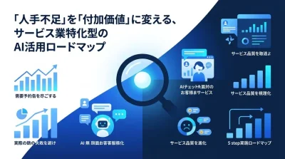 人手不足を付加価値に転換するサービス業特化型AI活用ロードマップ：店舗運営を効率化する実践アプローチ