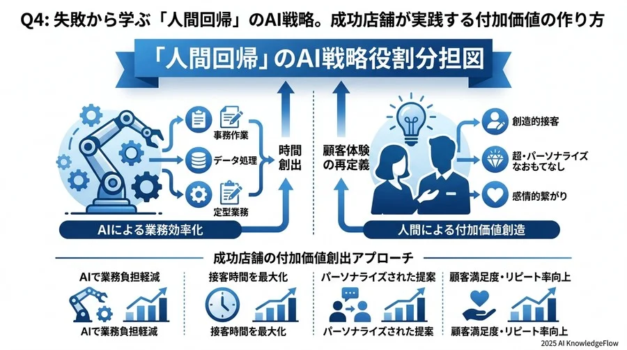 Q4：失敗から学ぶ「人間回帰」のAI戦略。成功店舗が実践する付加価値の作り方 - Section Image 3