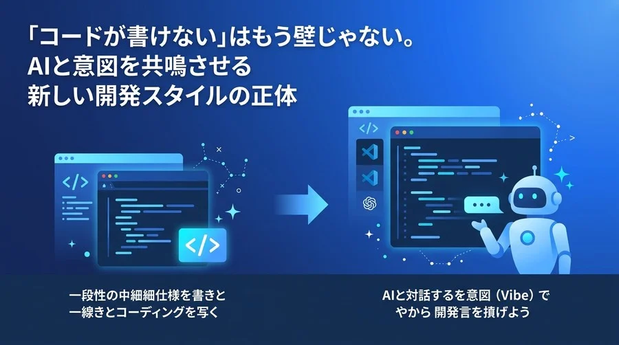 「コードが書けない」はもう壁ではない。非エンジニアが主導するバイブコーディングの実践アプローチ