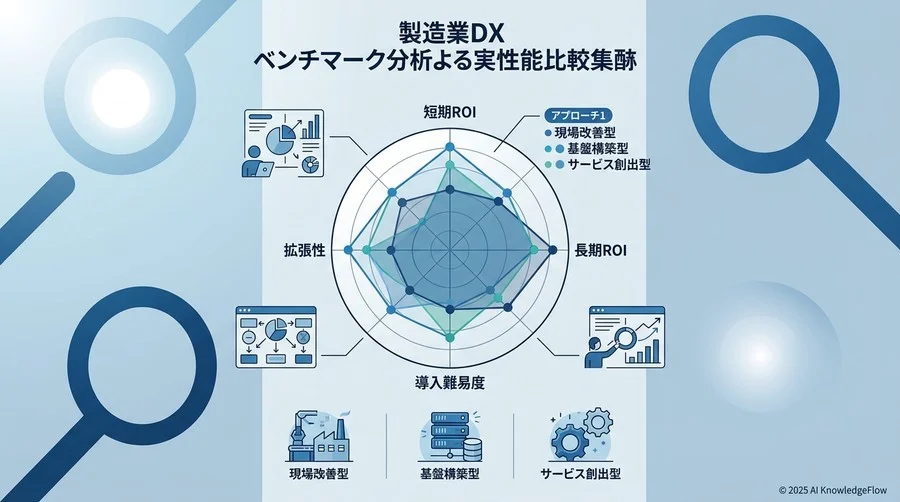 アプローチ別ベンチマーク分析結果：性能比較サマリー - Section Image