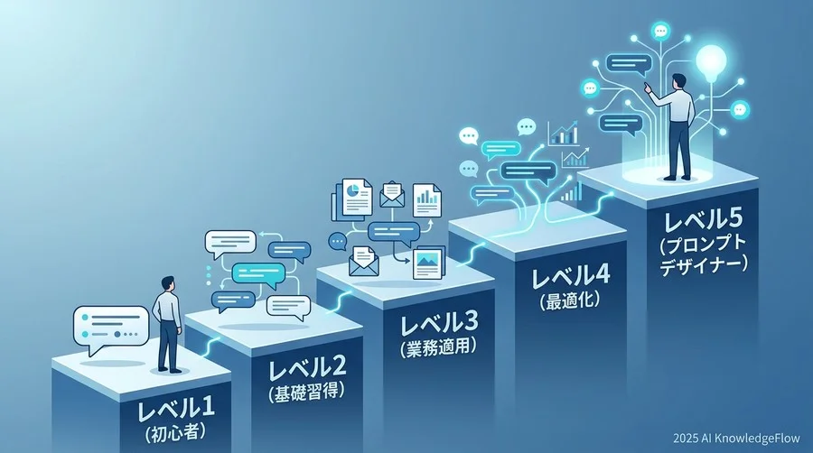 スキル習熟度の可視化：メンバーのプロンプト習得度を測る5段階モデル - Section Image