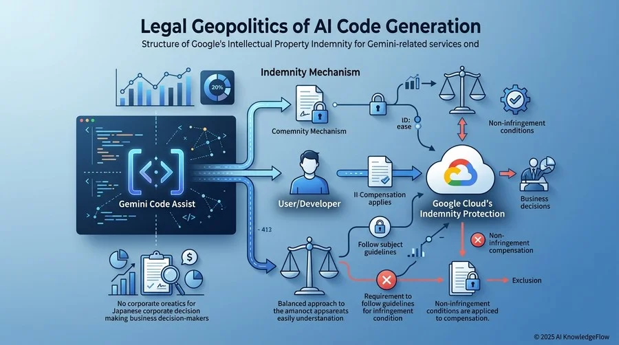AIコード生成の法的地政学：Googleが提示する「補償制度」の真意と限界 - Section Image