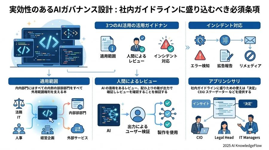 実効性のあるAIガバナンス設計：社内ガイドラインに盛り込むべき5つの必須条項 - Section Image 3