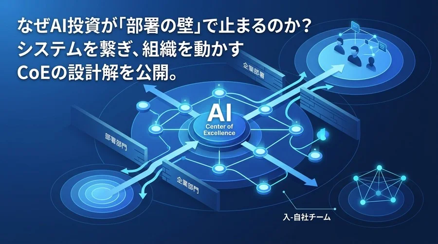 AI CoEの組織設計とツール連携ガイド：部署の壁を越える統合アプローチ
