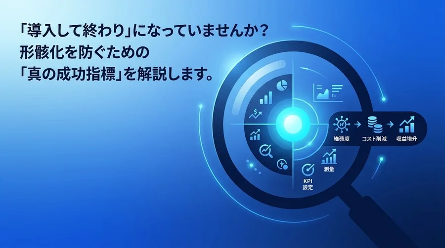 AI導入の失敗原因から逆算する投資対効果の算出法：「成果不明」を防ぐ4つの成功基準とKPI設定ガイド