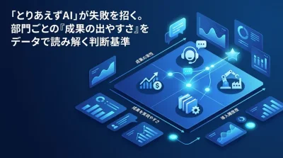 「とりあえずAI」が失敗を招く。部門別ユースケースから導く導入優先順位の判断基準