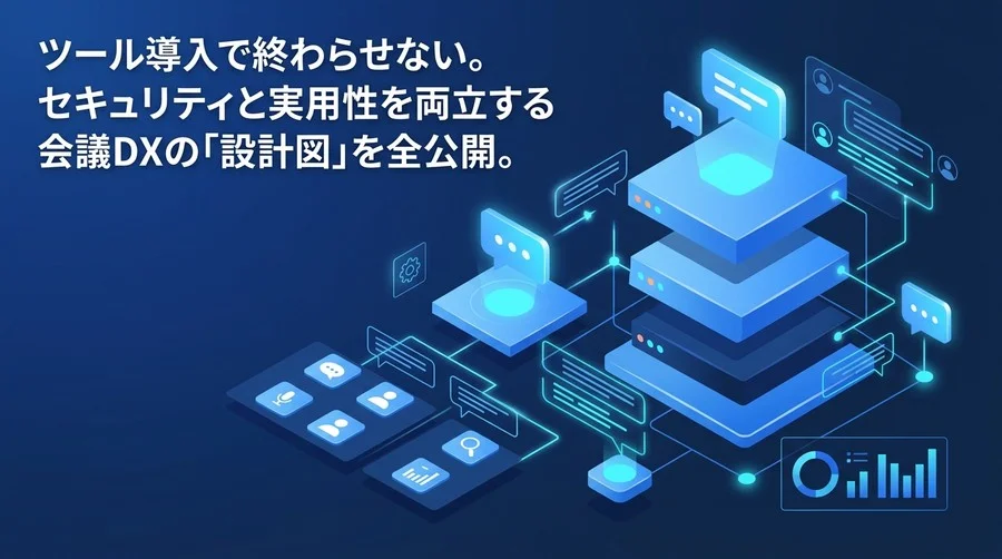 ツール導入で終わらせない。セキュリティと実用性を両立する会議DXのシステム設計図