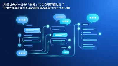 AI任せのメールが「失礼」になる境界線：B2Bで成果を出す文章作成の実践アプローチ