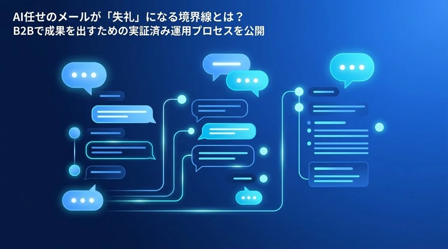 AI任せのメールが「失礼」になる境界線：B2Bで成果を出す文章作成の実践アプローチ