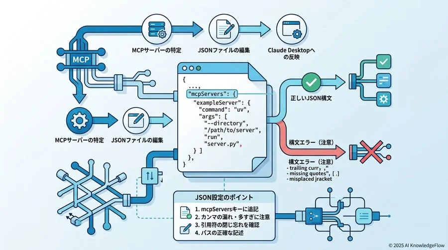 4. ステップ2：Claude Desktopとの連携設定（JSON編集） - Section Image