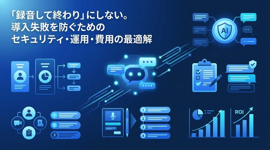 「会議AI自動化」導入検討ガイド：セキュリティ・運用・費用対効果から紐解くツール比較と社内稟議の最適解