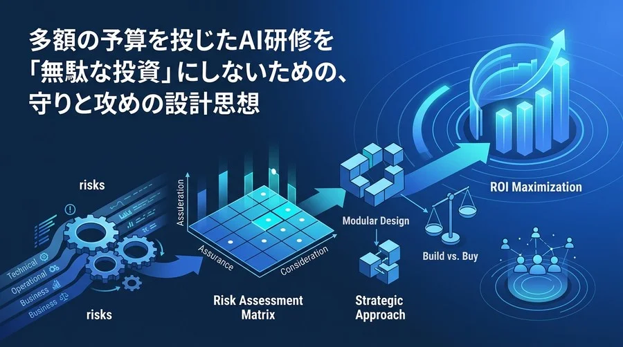 AI研修カリキュラム設計の失敗を防ぐリスク管理とROI最大化の戦略的アプローチ