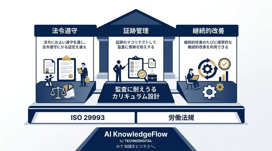 その研修、監査に耐えられますか？法的根拠と品質基準を両立させる設計の極意 - Conclusion Image