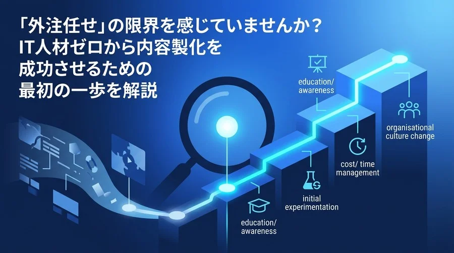 「外注任せ」の限界を超える！IT人材ゼロの中堅・中小企業が始めるAI内製化ステップ