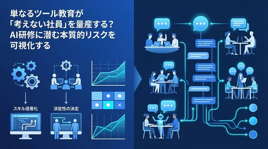 単なるツール教育が「考えない社員」を量産する？AI研修に潜む本質的リスクと回避策