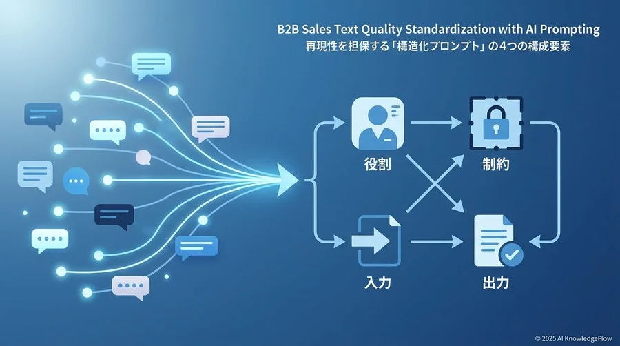 再現性を担保する「構造化プロンプト」の4つの構成要素 - Section Image