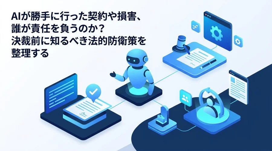 AIエージェントの自律性が生む法的リスクと責任の所在：決裁前に知るべきガバナンス防衛策