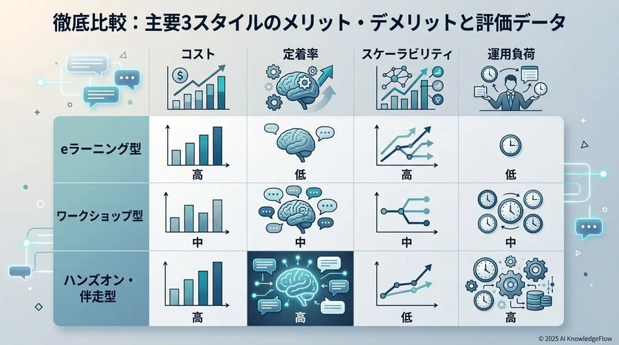 徹底比較：主要3スタイルのメリット・デメリットと評価データ - Section Image