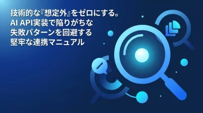 AI API連携の失敗と回避策：堅牢なシステム実装の設計リファレンス