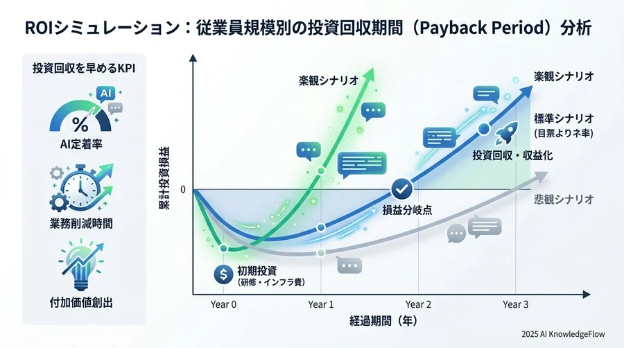 ROIシミュレーション：従業員規模別の投資回収期間（Payback Period）分析 - Section Image 3