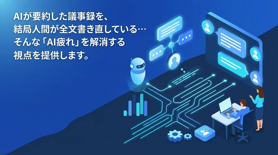 議事録AIが使えない本当の理由：エージェント開発から学ぶ会議自動化の罠と対策