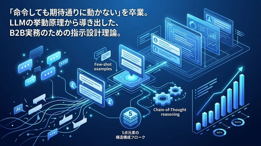 「期待外れのAI出力」を卒業するプロンプトエンジニアリング基礎とB2B向け構造化の実践アプローチ