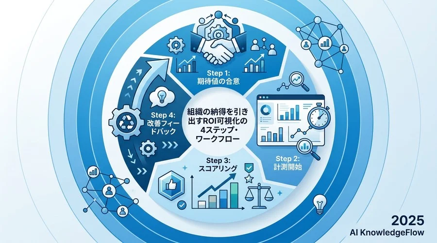 組織の納得を引き出すROI可視化の4ステップ・ワークフロー - Section Image