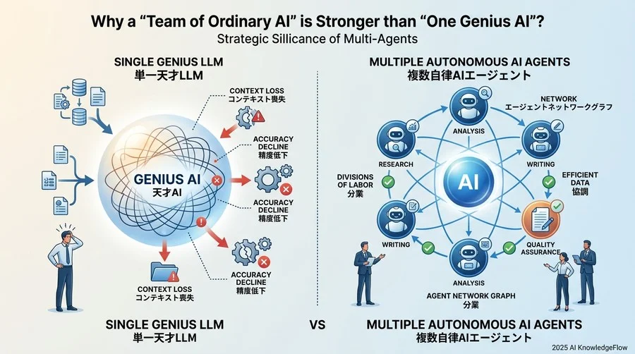 なぜ「一人の天才AI」より「凡人のAIチーム」が強いのか？マルチエージェントの戦略的意義 - Section Image