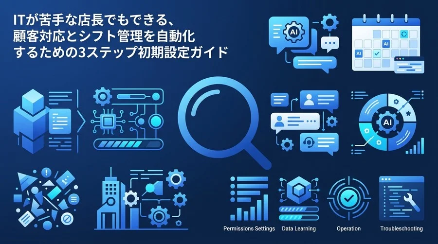 ITが苦手な店長必見！店舗の顧客対応とシフト管理を自動化するAI初期設定ガイド
