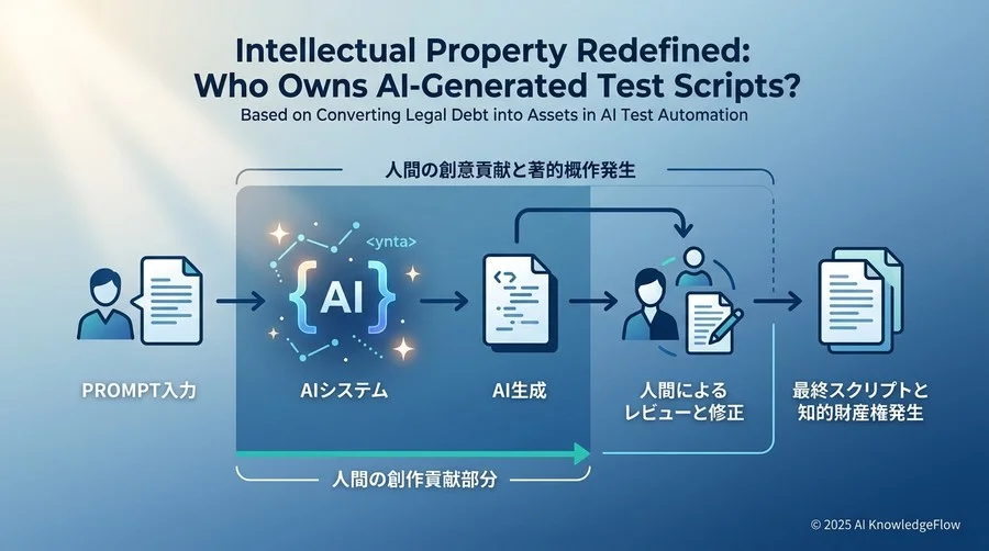 知的財産権の再定義：AIが生成したテストスクリプトは誰のものか - Section Image
