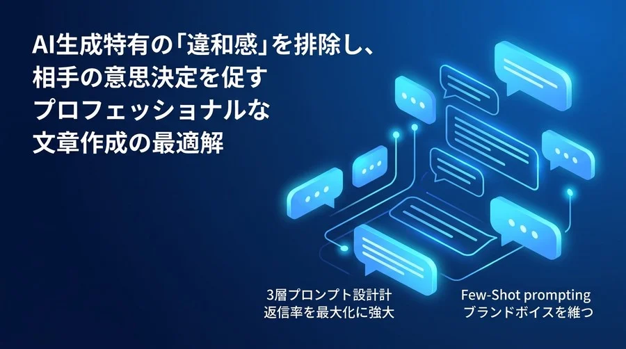 B2Bメールの返信率を劇的に変えるAI文章作成・プロンプト設計実践ガイド
