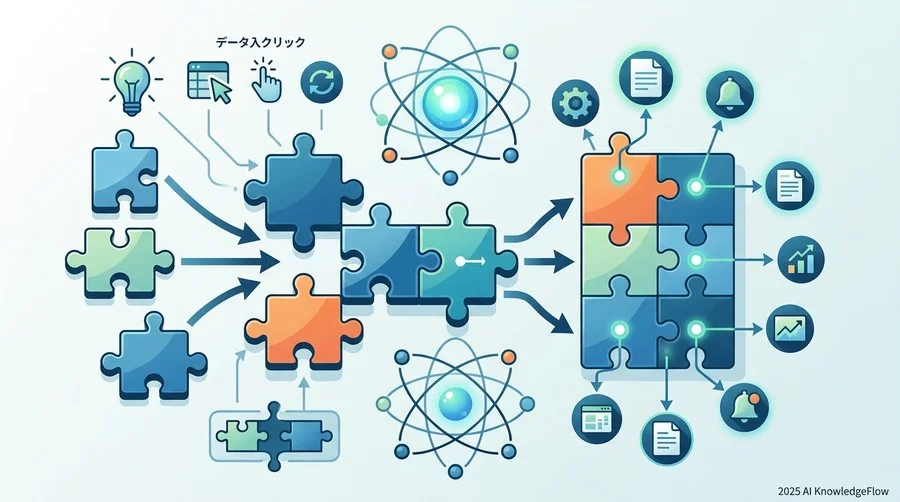 n8nとMakeの基本概念：パズルを組み合わせる感覚で理解する - Section Image