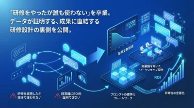 対話型AI活用研修でROIを最大化する。操作習得から脱却する実践アプローチ